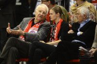 Basketball 1. Bundesliga 2012/2013:  Edmund Stoiber mit seiner Tochter Veronica Sass