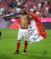 Fussball 1. Bundesliga Saison 2016/2017: JUBEL Arturo Vidal (FC Bayern Muenchen)