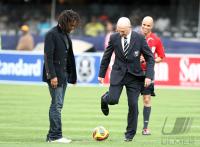 Fussball International  Beckenbauer und  Karembeu