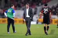 Fussball 1. Bundesliga : Trainer Friedhelm Funkel mit Maximilian Nicu (Hertha)