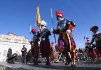 Rom; Papst Franziskus I. spricht den Urbi Et Orbi Segen