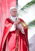 Papst Leo XIV. am Palmsonntag auf dem Petersplatz