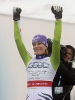 SKI Weltcup FINALE Damen :   Gesamtweltcupsiegerin Maria RIESCH (GER)