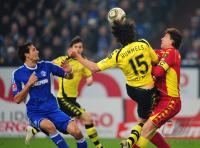 FUSSBALL, 1. BUNDESLIGA, 24. Spieltag: FC Schalke 04 - Borussia Dortmund