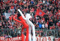 Fussball 1. Bundesliga, Saison 2011/2012:  Fankurve des FC Bayern Muenchen in der Allianz Arena