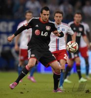 Fussball, 1. Bundesliga  Saison 2014/2015: Hamburger SV - Bayer 04 Leverkusen