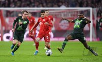 Fussball 1. Bundesliga Saison 19/20: FC Bayern Muenchen - VfL Wolfsburg