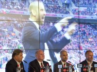 FUSSBALL 1. Bundesliga  2013/2014: Vorstellung Trainer Guardiola (FC Bayern Muenchen)