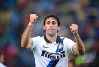 FUSSBALL SERIE A:  Jubel Diego Milito (Inter Mailand)