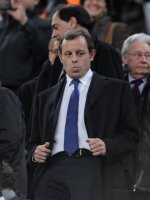 Fussball CHL  Saison 2010/2011:   Praesident Sandro Rosell (FC Barcelona)