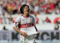 Fussball 1. Bundesliga 10/11 :  JUBEL  Shinji Okazaki (VfB Stuttgart)