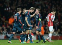 Fussball International CHL Saison 13/14: Arsenal London - FC Bayern Muenchen