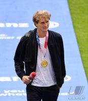 Fussball 1. Bundesliga Saison 21/22: Teampraesentation FC Bayern Muenchen