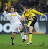 Fussball 1. Bundesliga  Saison 2010/2011: Borussia Dortmund - Borussia Moenchengladbach
