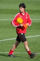 Fussball, Training der deutschen Nationalmannschaft