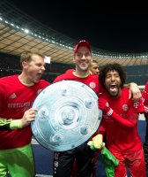 Fussball 1. Bundesliga  Saison 2013/2014: JUBEL FC Bayern Muenchen