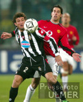 Fussball UCL: Turin - Manchester, Zweikampf