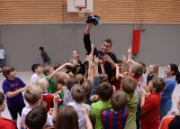 Basketball 1. Bundesliga 13/14:  Partnerschaft der Walter Tigers Tuebingen Geschwister-Scholl-Schule