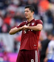 Fussball 1. Bundesliga Saison 21/22: FC Bayern Muenchen -  Hertha BSC Berlin