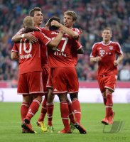 Fussball  1. Bundesliga Saison 2013/2014: FC Bayern Muenchen - Borussia Moenchengladbach