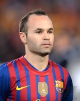 FUSSBALL INTERNATIONAL  CHL HALBFINALE 11/12:  Andres Iniesta (Barca)