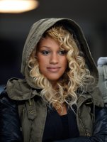 FUSSBALL SERIE A 2012/2013: Fanny Neguesha,  Freundin von Mario Balotelli (AC Mailand)