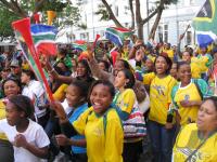 FUSSBALL WM 2010  RSA Fans