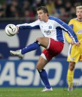 Fussball 1. Bundesliga: HSV, VAN DER VAART Einzelaktion am Ball