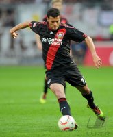 Fussball: 1. Bundesliga Saison 2010/2011: Leverkusen, BALLACK am Ball