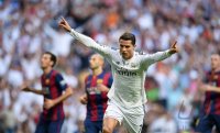 Fussball Primera Division El Clasico 14/15: JUBEL Cristiano Ronaldo (Real Madrid)