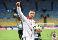 FUSSBALL WM 2014 FINALE: JUBEL Lukas Podolski (Deutschland)