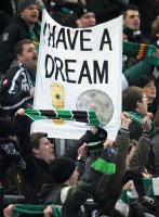 Fussball 1. Bundesliga, Saison 2011/2012:  Fankurve von Borussia Moenchengladbach