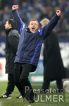 Fussball 1. Bundesliga: Schalke - Bielefeld, JUBEL RANGNICK