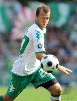 FUSSBALL, DFB POKAL: Werder Bremen, JENSEN Einzelaktion