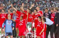 FUSSBALL CHAMPIONSLEAGUE FINALE 2000/2001:  JUBEL FC Bayern Muenchen