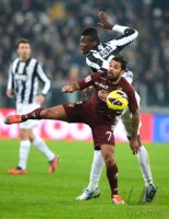 FUSSBALL SERIE A:  Pogba Paul (Juventus Turin) gegen Santana Mario Alberto (Torino FC)