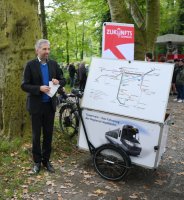 Bundestagswahl 2021 in Tuebingen: Tuebinger Oberbuergermeister Boris Palmer (Die Gruenen)