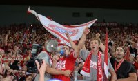 Fussball Supercup Finale 2013: JUBEL Supercupsieger FC Bayern Muenchen