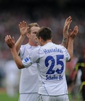 Fussball 1. Bundesliga  Saison 2010/2011:  1. FC Nuernberg - FC Schalke 04