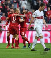 Fussball 1. Bundesliga Saison 15/16: FC Bayern Muenchen - VfB Stuttgart