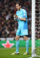FUSSBALL INTERNATIONAL CHL ACHTELFINALE 12/13:  Torwart Diego Lopez (Real Madrid)