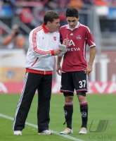 Fussball 1. Bundesliga  Saison 2010/2011: 1. FC Nuernberg - FC Schalke 04