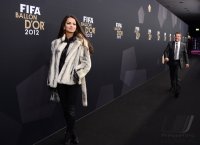 Fussball International  FIFA Ballon d Or 2012: Lothar Matthaeus (Deutschland) mit Anastasia