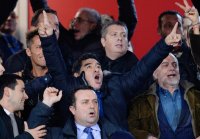 FUSSBALL Coppa Italia  2013/2014:  JUBEL Diego Maradona