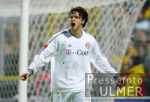 Fussball DFB-Pokal: Aachen - Muenchen, Ballack jubel n. 1:1