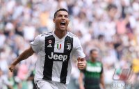 FUSSBALL SERIE A 2018/2019: JUBEL Cristiano Ronaldo (Juventus Turin)