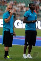 FUSSBALL SERIE A: Wesley Sneijder, Samuel Eto o (v. li., Inter Mailand)