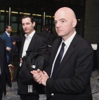 FIFA Praesident Gianni Infantino (Schweiz) erster Tag im Home of Fifa