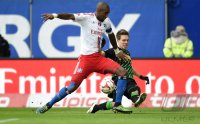 Fussball, 1. Bundesliga  Saison 2014/2015: Hamburger SV - Borussia Moenchengladbach