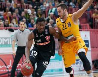 Basketball 1. Bundesliga 15/16 Hauptrunde: Walter Tigers Tuebingen -  Giessen 46ers